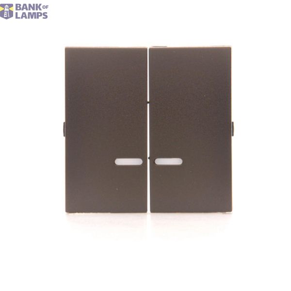 Double rocker for illuminated mechanisms: SW6/2XLM, SW7/2XM, SW6P1M, Bronze matt, metalic image 1