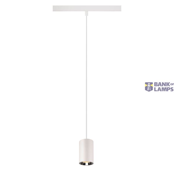 NUMINOS® XS 48V TRACK DALI, pendant light, white / chrome, 8.7W, 730lm, 3000K, CRI90, 20° image 1