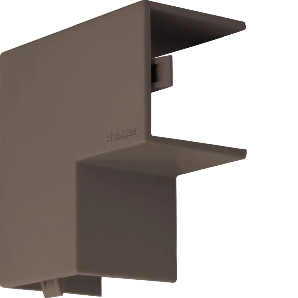 Low angle halogen-free for cable duct LF 25x25mm brown image 1