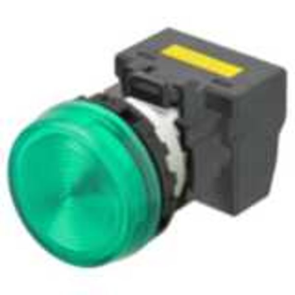 M22N Indicator, Plastic flat, Green, Green, 110 V, push-in terminal image 3