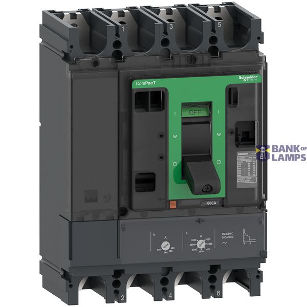 NSX630N 50kA AC 630A TMD 4P4D image 2