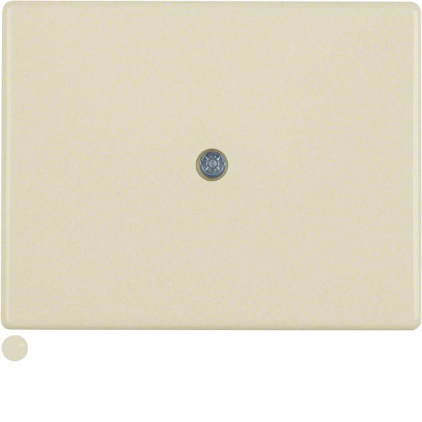 Centre plate for cable out., arsys, white glossy image 1