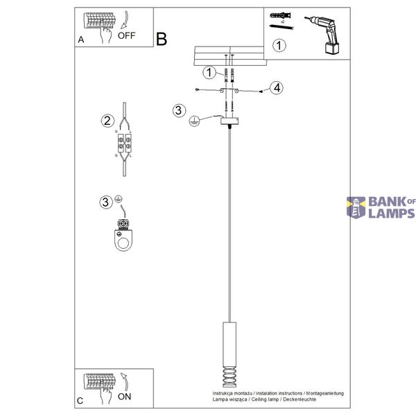 Pendant lamp LAMI 1 white image 12