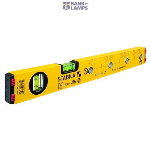 16136 Electrician's spirit level Type 70 8 metal sleeves (5f.frame) 120cm 16136 image 1
