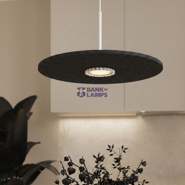 Pendant lamp OVO 1 beige/black felt Gx53 image 5