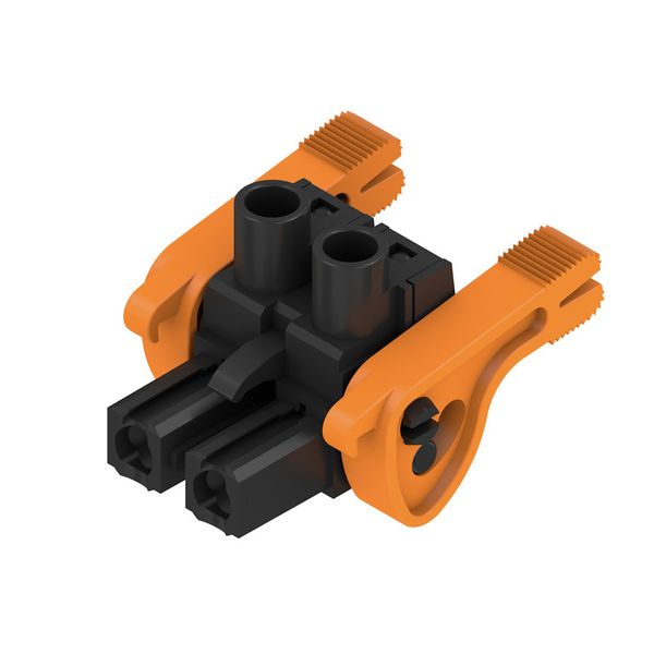 PCB plug-in connector, female plug, 7.62 mm, Number of poles: 2, 180°, Clamping yoke connection, Clamping range, max. : 4 mm², Box image 2