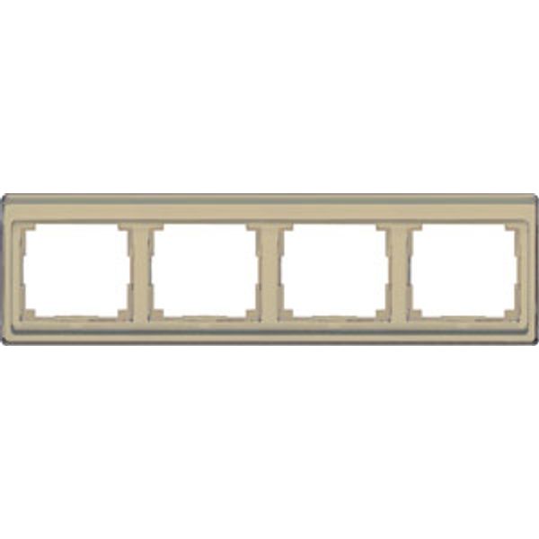 cover frame SL500 gold bronze 4-fold hor. image 3