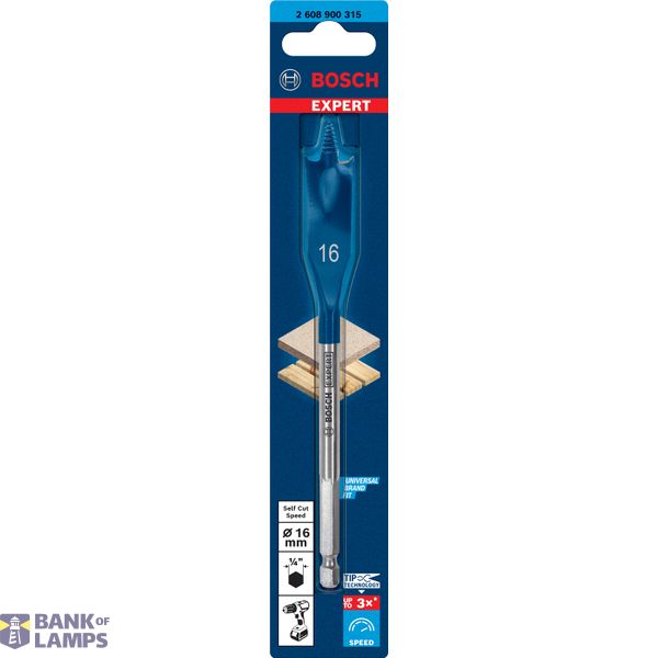 EXPERT Self Cut Speed Spade Drill Bit 16 x 152 mm image 2