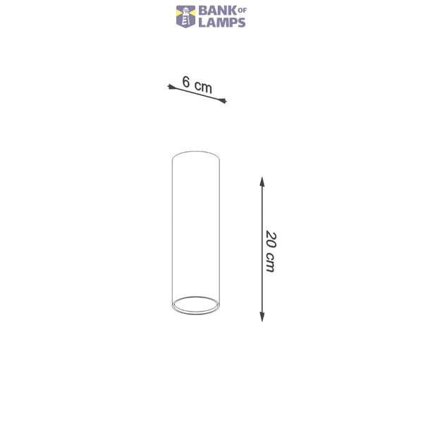 SPOT LAGOS 20 BLACK GU10 1X40W IP20 image 4