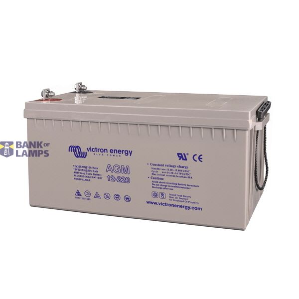 Victron Energy Akumulators 12V/220Ah AGM Deep Cycle Batt. (M8) image 1