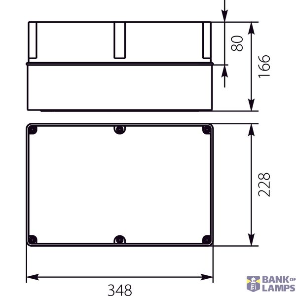 Hermetic box with glands + PMT5 plate image 1
