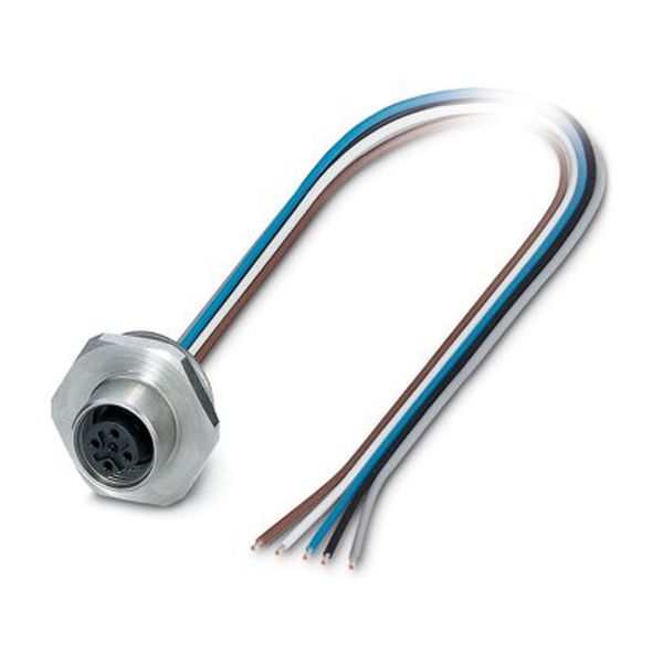 SACC-E-M12FSB-5CON-M20/0,5 VA - Device connector front mounting image 1