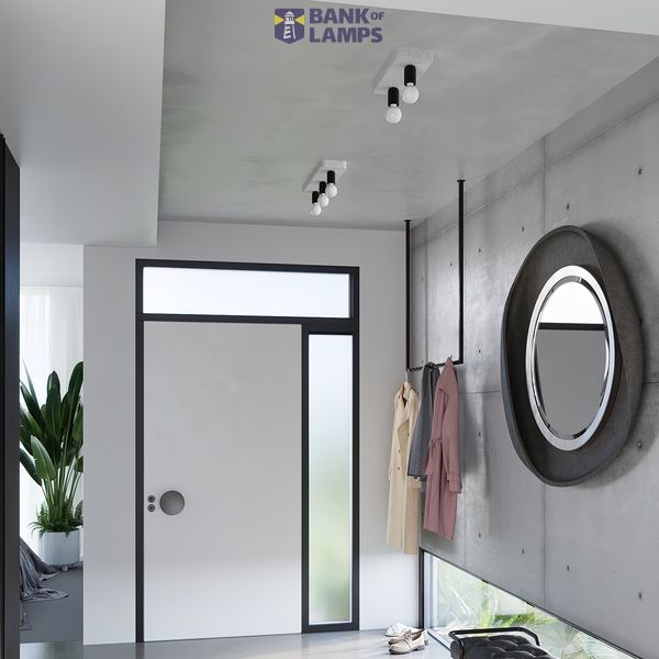 CEILING LAMP TAVO 2 GREY E27 2X15W IP20 image 3