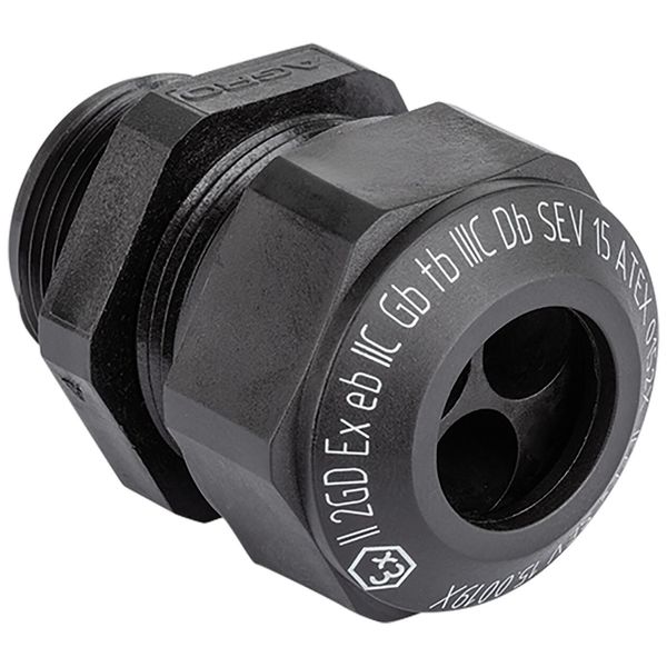 Cable gland Progress synth. GFK M25x1.5 Ex e II cable Ø6x5.0-6.0mm black image 1