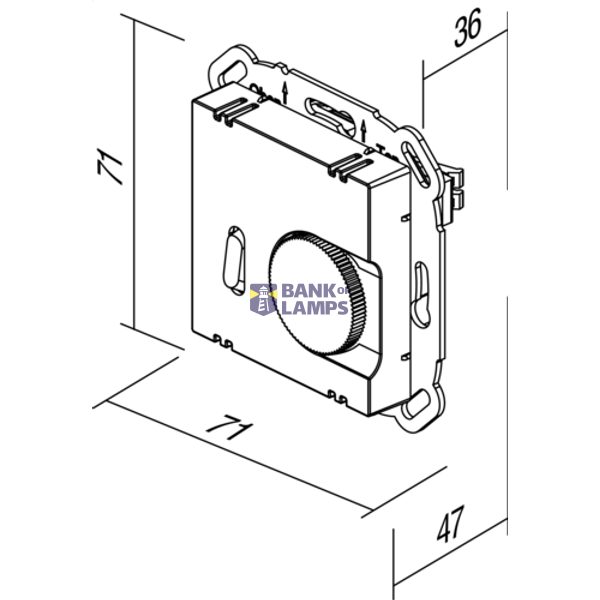 THERMOSTAT HEATING / COOLING 5A 230V~ AT XO 4438514 image 4