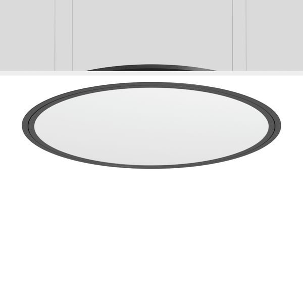 TRIONA round, 80 W, 8000 lm, 830, anthracite, DALI Recessed ceiling lu image 2