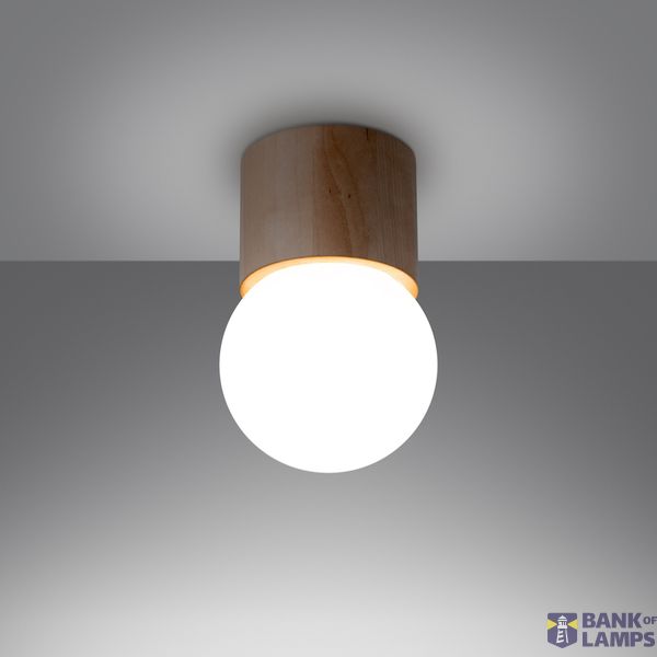 BOOMO 8 CEILING LAMP NATURAL WOOD G9 1X8W IP20 image 5