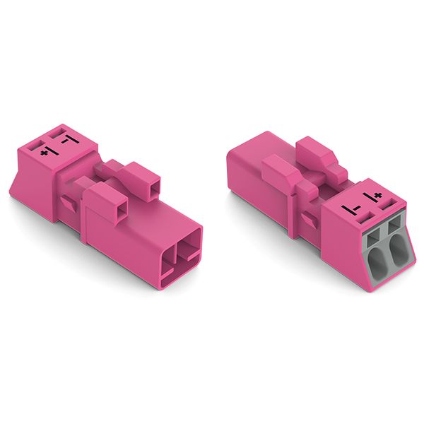 Plug 2-pole Cod. B pink image 3