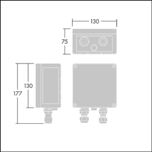 CONT3 4L WHITE-BU CBOX GB HFX 6K - Connection box image 2