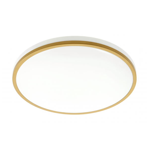 LED luminaire TULA, 24 W, 1680 lm, 4000K, AC180-250V, PF>0.5, IP44, Ø350 mm, gold image 1