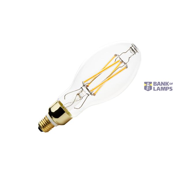 LED lamp, oval, E27, 2700K, 1300lm, 280°, dimmable image 1