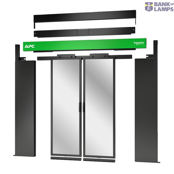 Dual Sliding Door Black image 1