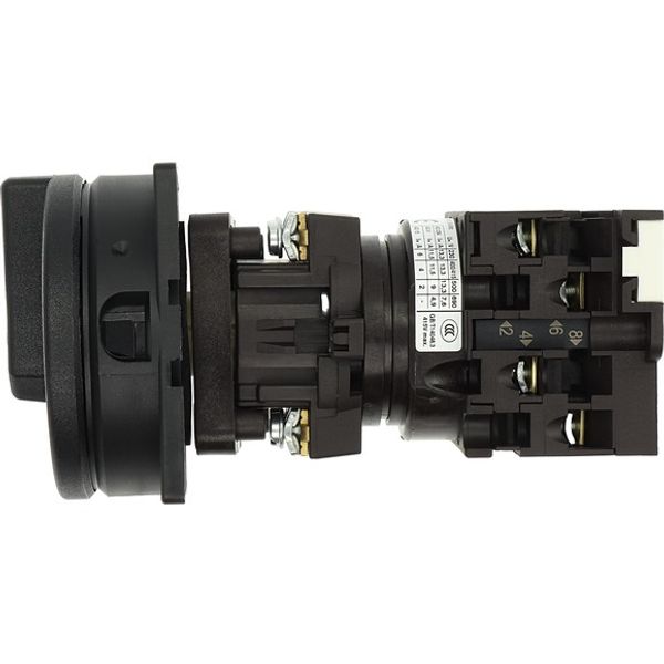 T0-2-8900/V/SVB-SW Main switch, T0, 20 A, rear mounting, 2 contact unit(s), 3 pole + N, STOP function, With black rotary handle and locking ring, Lockable in the 0 (Off) image 9