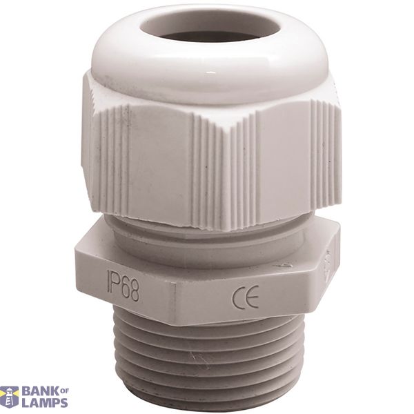 Cable Gland with slats Polyamide 6 M16 Reductor Grey RAL 7035 image 1