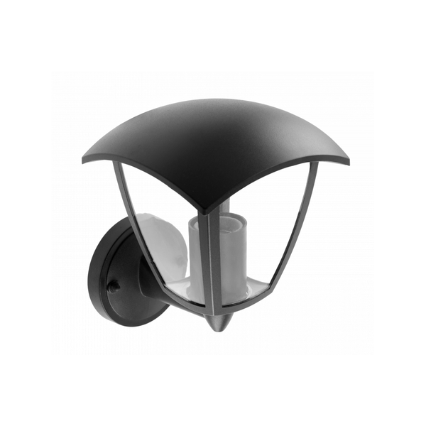 Facade luminaire MARINA, E27, max. 20 W, IP54, directed downwards, black image 1