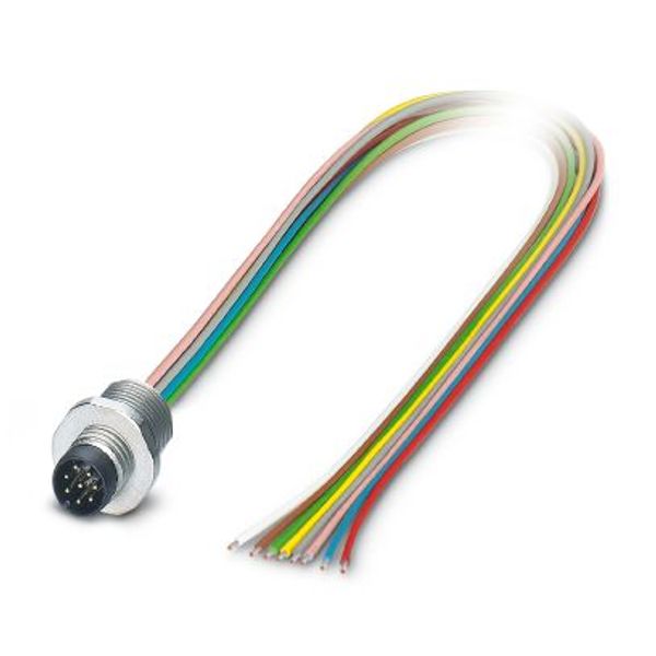 SACC-E-M8MS-8CON-M10/0,5 - Device connector front mounting image 2