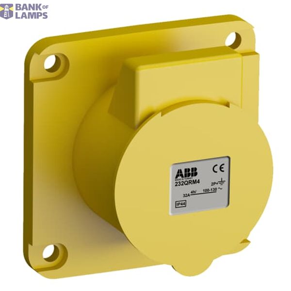 232QRM4 Panel mounted socket image 1
