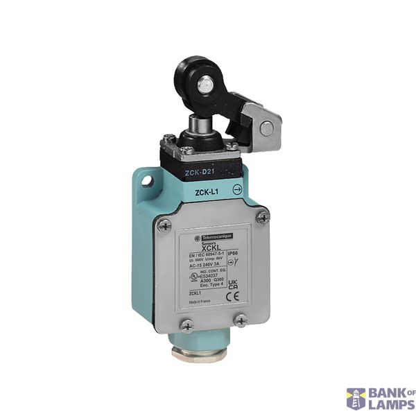 LIMIT SWITCH METAL 2NC AND NO HEAD 180° PLASTIC ROLLER LEVER ISO M20 ( image 7
