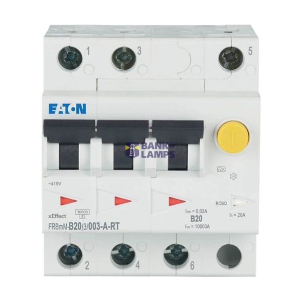 FRBMM-B20/3/003-A-RT Eaton Moeller series xEffect - FRBm6/M RCBO - residual-current circuit breaker with overcurrent protection image 1