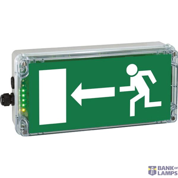 Ex-escape sign luminaires EXIT N with integrated emergency light function for zone 1/21, Pictogram: EN 1838, Arrow: 9 Clock image 3