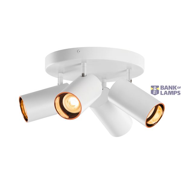 ASTO TUBE, ceiling-mounted light, cylindrical, GU10, 4x max. 10 W, white image 2