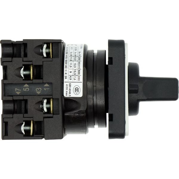 T0-2-15907/E Changeover switches, T0, 20 A, flush mounting, 2 contact unit(s), Contacts: 4, With spring-return from START, 45 °, momentary/maintained, AUTO-0-HAND image 8