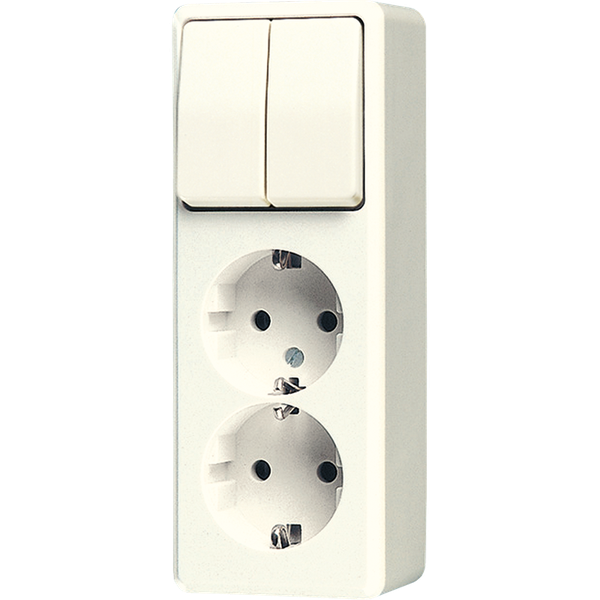 Combination 2-gang SCHUKO® socket 625A image 1