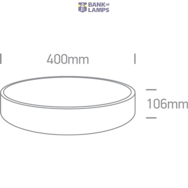 WHITE PLAFO LED 25W CW IP20 230V image 4