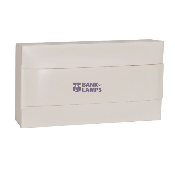 LEGRAND 1X18M SURFACE CABINET WHITE DOOR EARTH + NEUTRAL TERMINAL BLOCK image 2