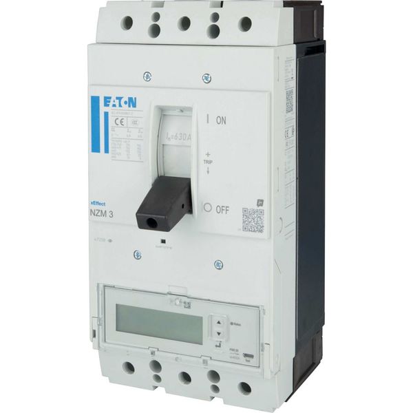 NZMH3-PX630 NZM3 PXR25 circuit breaker - integrated energy measurement class 1, 630A, 3p, Screw terminal image 24