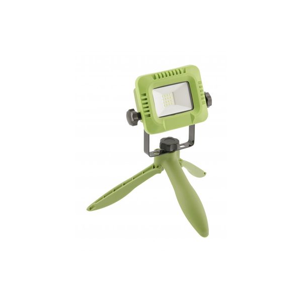 LED floodlight with rechargeable battery ALLEDO, 10 W, 800 lm, 6400 K, USB 5V/1A, RA>80, IP54, 120°, green image 1