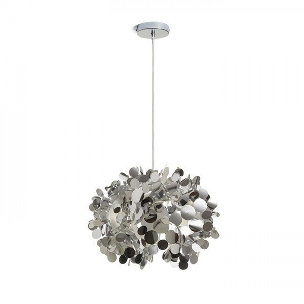 CONFETTI pendant chrome foil 230V LED E27 15W image 1