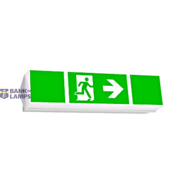 Emergency luminaire KWI Autotest LED 3h 230V AC wall mount image 1