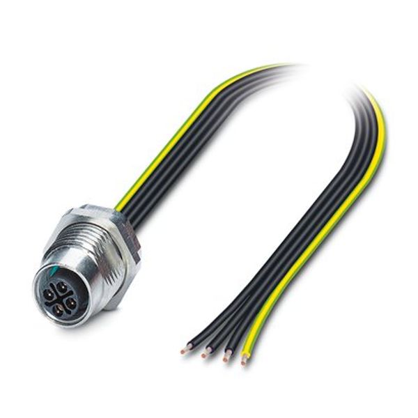 SACC-DSI-M12FSS-4CON-M16/1,0PE - Device connector, rear mounting image 3