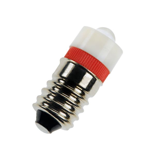 E10 T10X24 S.LED Red 235V AC/DC image 1