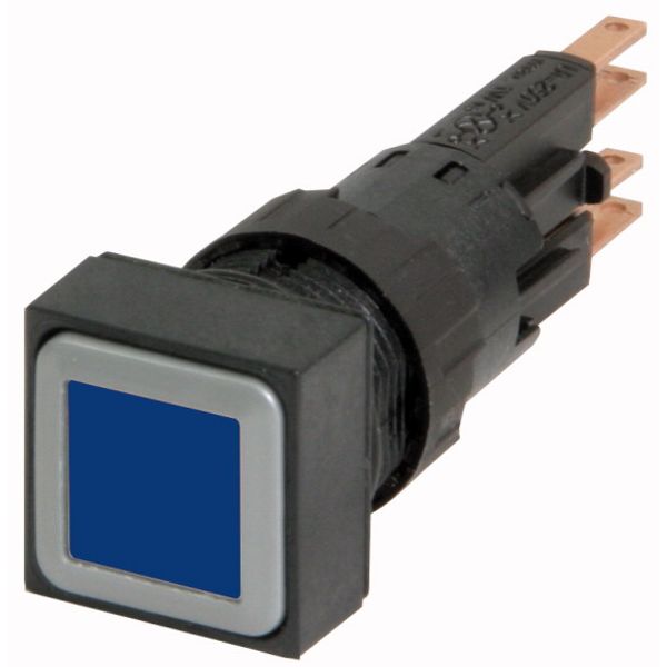 Q18LT-BL Illuminated pushbutton actuator, blue, momentary image 1
