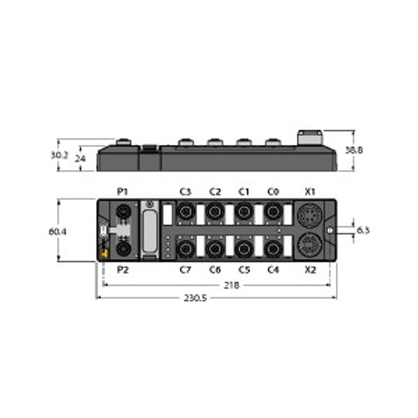 Compact Multiprotocol I/O Module for Ethernet 16 Digital PNP Outputs   TBEN-L5-16DOP-01 image 1