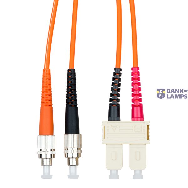 FO Patchcord Duplex SC/FC,62,5/125æm OM1, LS0H, orange, 2m image 1