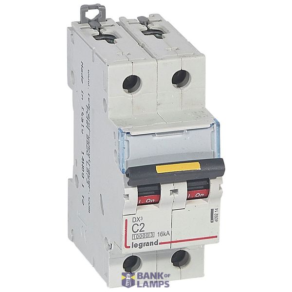 MCB DX3 2P C2 10000A/16kA image 2