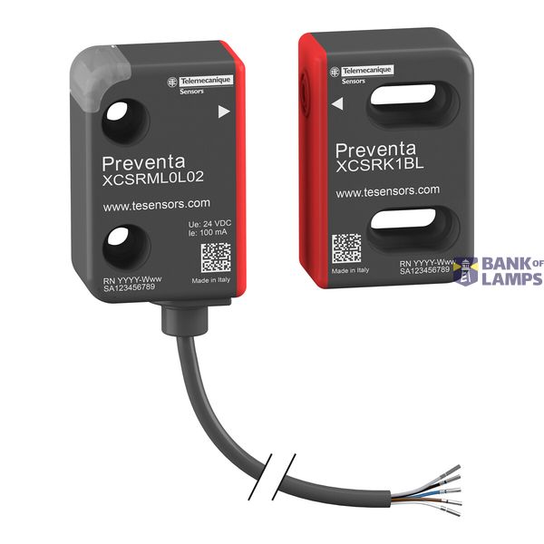 Miniature Safety RFID switch, generic coded, single model, 5-pin, 2m c image 1